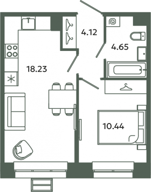 планировка, фото №1