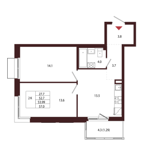 планировка, фото №1