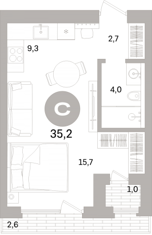 планировка, фото №1