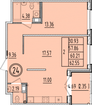 планировка, фото №1
