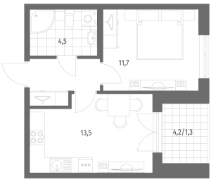 планировка, фото №1