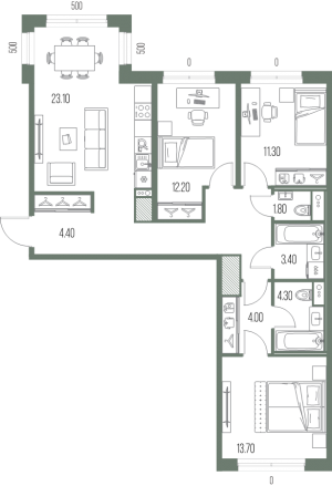 планировка, фото №1
