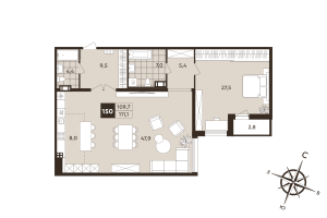 планировка, фото №1