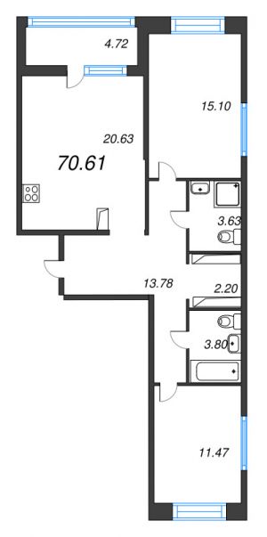 планировка, фото №1