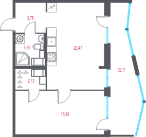 планировка, фото №1