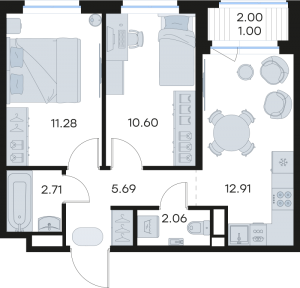 планировка, фото №1