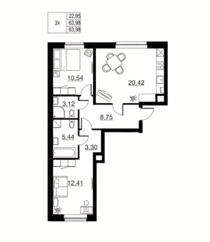 планировка, фото №1