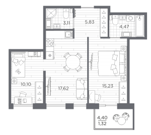 планировка, фото №1