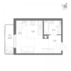 планировка, фото №1