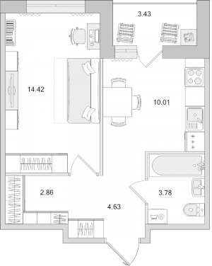 планировка, фото №1