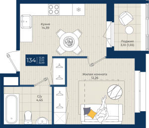 планировка, фото №1