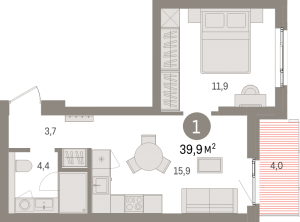 планировка, фото №1