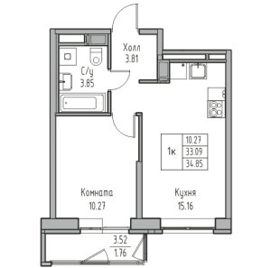 планировка, фото №1