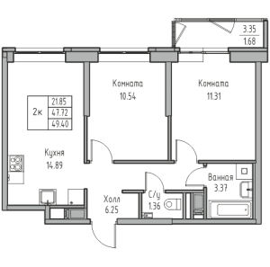 планировка, фото №1