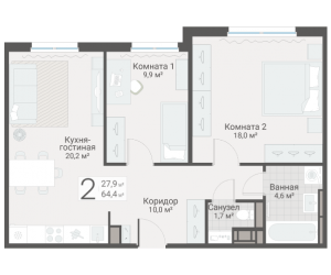 планировка, фото №1