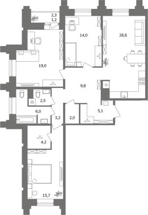 планировка, фото №1