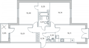 планировка, фото №1
