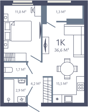 планировка, фото №1