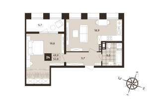 планировка, фото №1