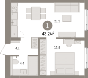 планировка, фото №1