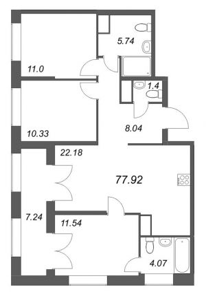 планировка, фото №1