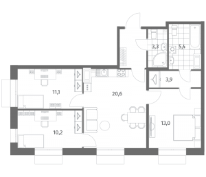 планировка, фото №1