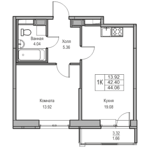 планировка, фото №1