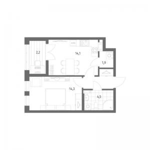 планировка, фото №1