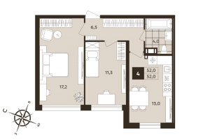 планировка, фото №1