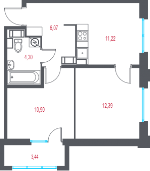 планировка, фото №1