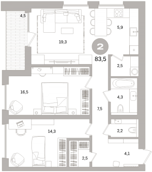 планировка, фото №1