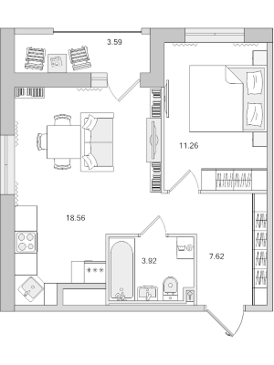 планировка, фото №1