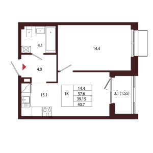 планировка, фото №1