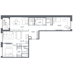 планировка, фото №1