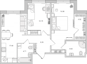 планировка, фото №1