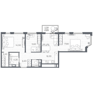 планировка, фото №1