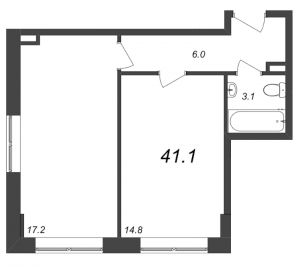 планировка, фото №1