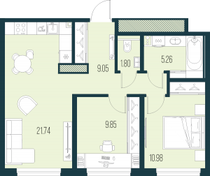 планировка, фото №1