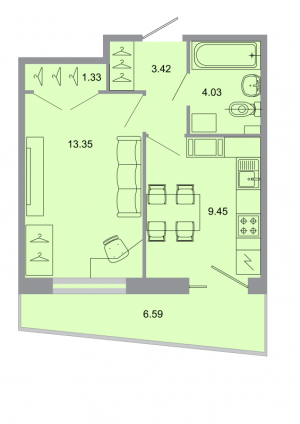 планировка, фото №1