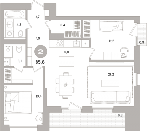 планировка, фото №1