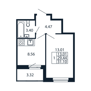 планировка, фото №1