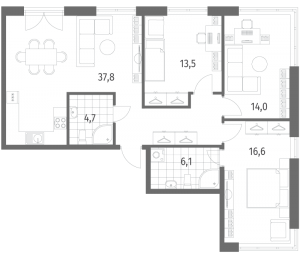 планировка, фото №1