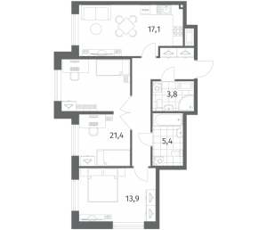 планировка, фото №1