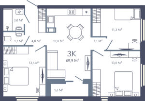 планировка, фото №1