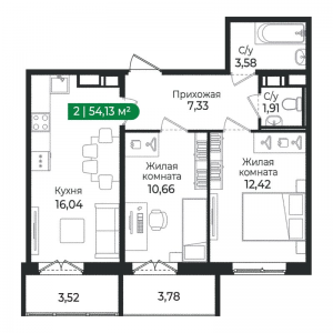 планировка, фото №1