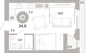 планировка, фото №1