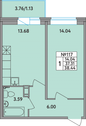 планировка, фото №1