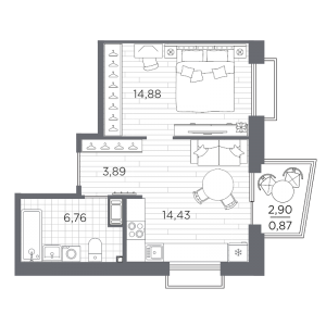 планировка, фото №1