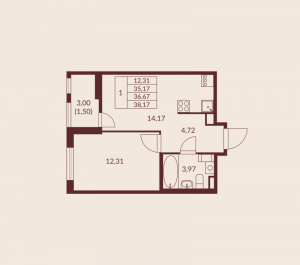 планировка, фото №1