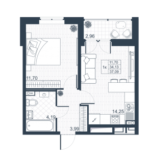 планировка, фото №1